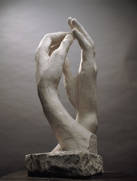 The Cathedral by Auguste Rodin (1840-1917) (plaster) à Auguste Rodin