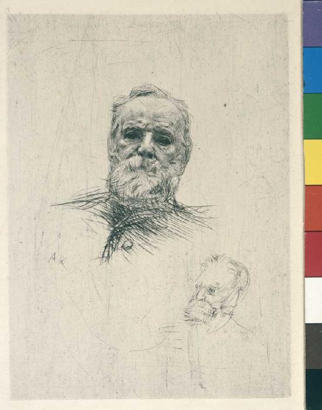 Zwei Bildnisse Victor Hugos à Auguste Rodin