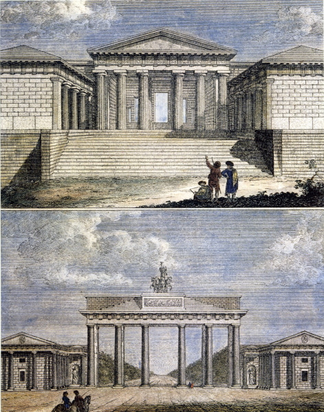 Brandenburg Gate , Propylaea à August Johann Carl Richter