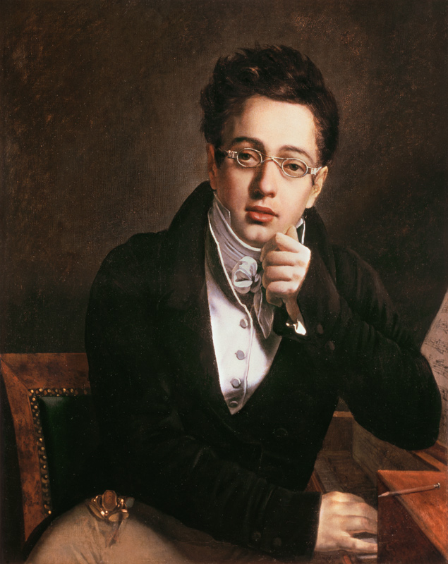 Portrait of Franz Schubert (1797-1828), Austrian composer, aged 17 à Ecole autrichienne