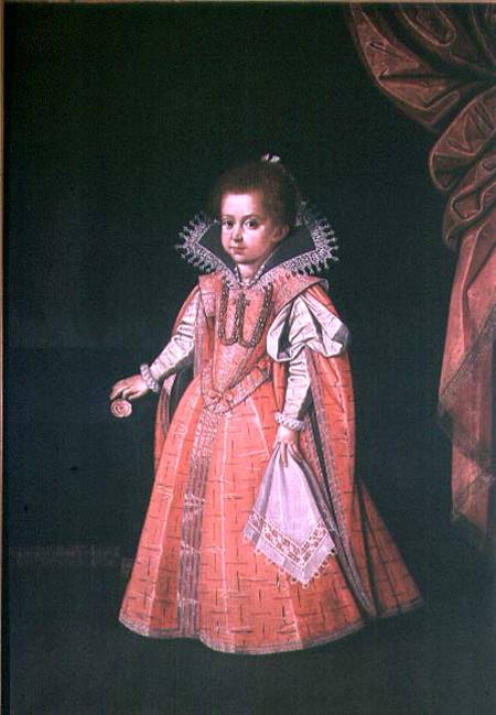 Archduchess Maria Anna (1610-65) as a child à Ecole autrichienne