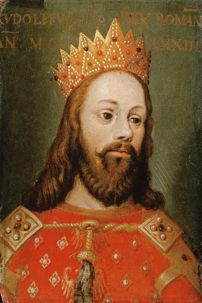 Rudolf I (1218-91) uncrowned Holy Roman Emperor, founder of the Hapsburg dynasty à Ecole autrichienne