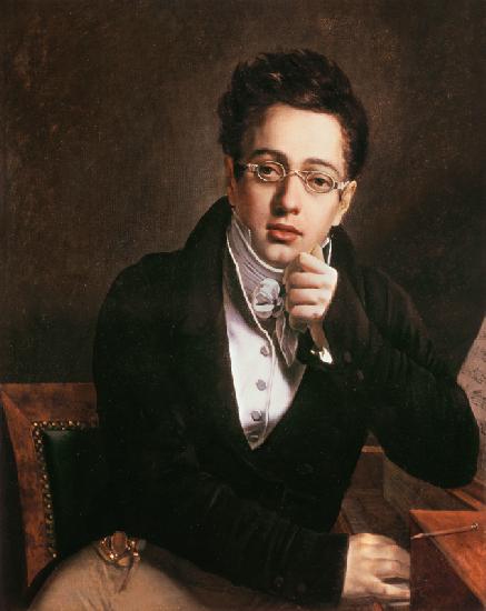 Portrait of Franz Schubert (1797-1828), Austrian composer, aged 17