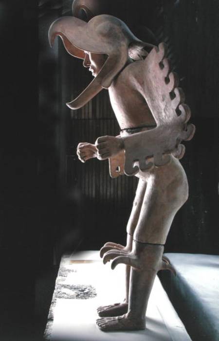 Eagle Man, found in the House of Eagles, north of the Templo Mayor à Aztec