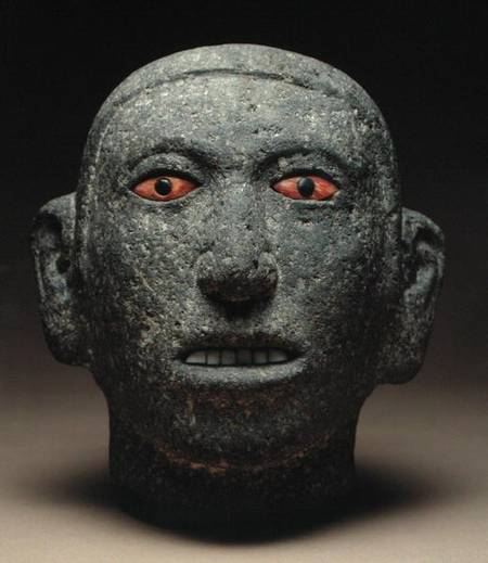Head of a Youth, found at Tenochtitlan à Aztec