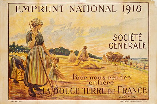Poster for the Loan for National Defence from the Societe Generale à B. Chavannaz