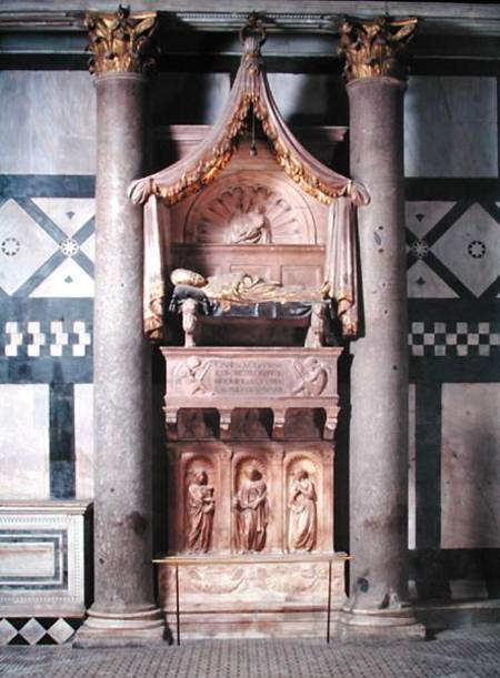 View of the tomb of Pope John XXIII (c.1370-1419) à B. di B. di