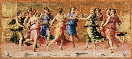 Apollo und die tanzenden Musen.