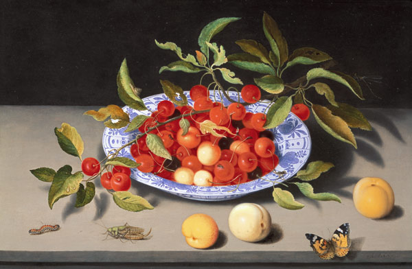 Still Life of Cherries and Peaches à Balthasar van der Ast
