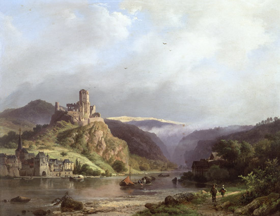 Beilstein on the Moselle à Barend Cornelisz Koekkoek