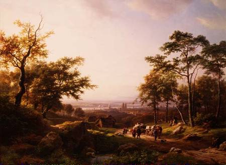 A Rhine Landscape à Barend Cornelisz Koekkoek
