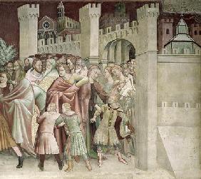 The Crowd at the Entrance to Jerusalem, from a series of Scenes of the New Testament (fresco)