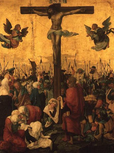 Crucifixion with the Virgin and St. John the Baptist à Barnaba da Modena