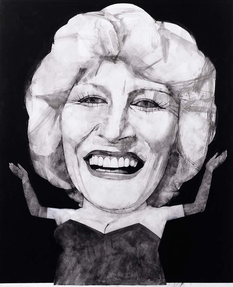 Portrait of Faith Brown, 1970s à Barry  Fantoni