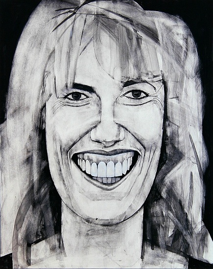 Portrait of Esther Rantzen, illustration for The Media Mob à Barry  Fantoni