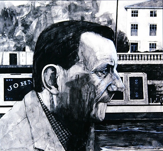 Portrait of Lennox Berkeley, illustration for The Sunday Times à Barry  Fantoni