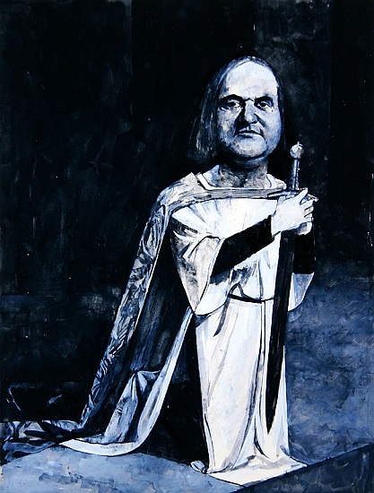 Portrait of Lord Weidenfeld, illustration for Private Eye à Barry  Fantoni