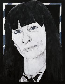 Portrait of Beryl Bainbridge, illustration for Cosmopolitan, 1970s