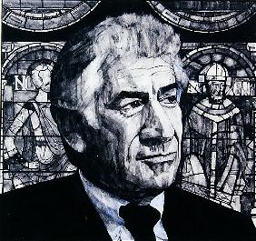 Portrait of Leonard Bernstein, illustration for The Sunday Times, 1970s