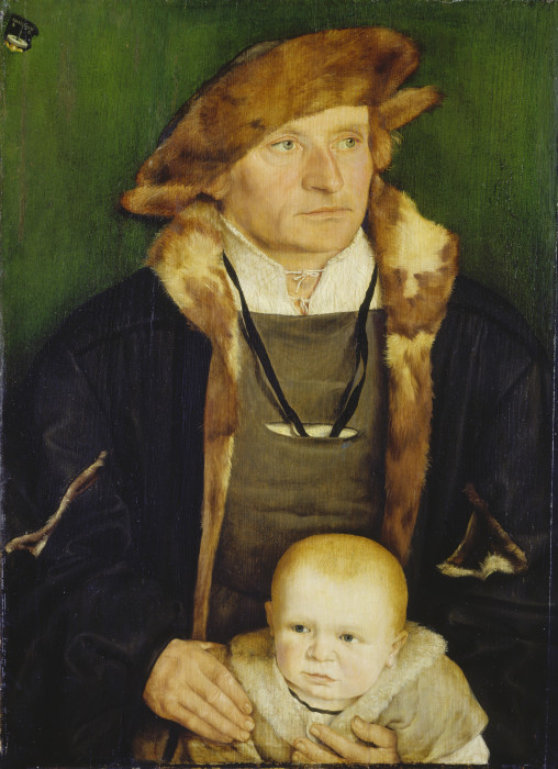 Portrait of Hans Urmiller and his Son à Barthel Beham