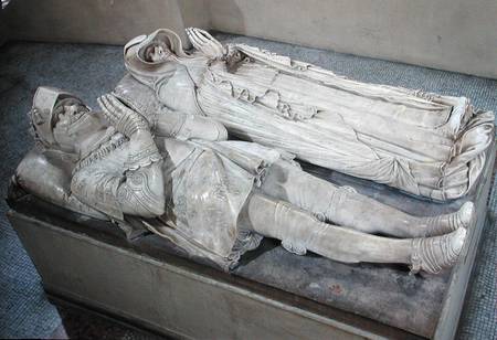 Effigies of Anne de Montmorency (1493-1567) Constable and Marshal of France and Madeleine of Savoy ( à Barthelemy Prieur