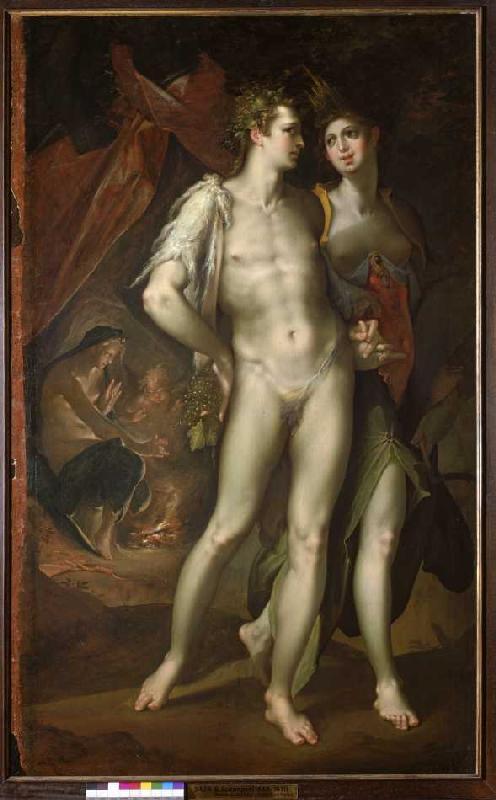 Bacchus et Ceres quittent Venus à Bartholomäus Spranger