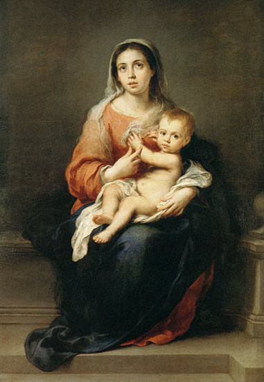 Marie avec l'enfant à Bartolomé Esteban Perez Murillo