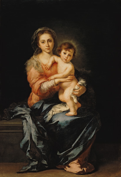 Madonna and Child, after 1638 à Bartolomé Esteban Perez Murillo