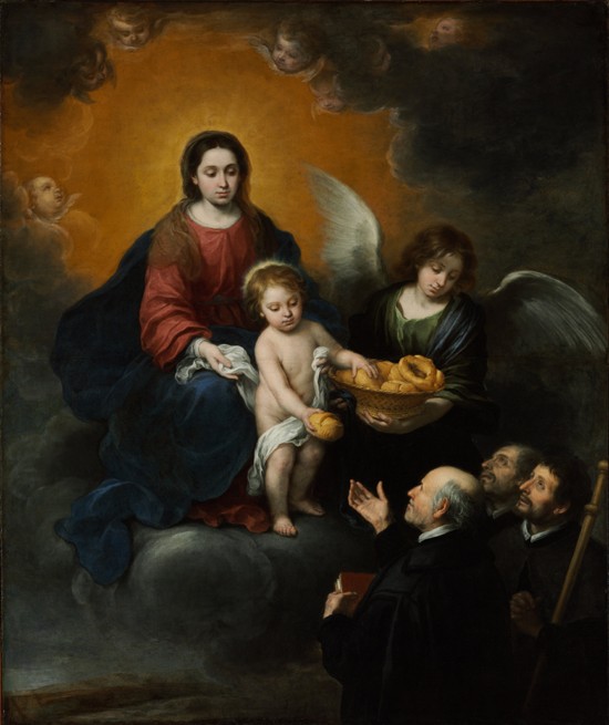 The Infant Christ Distributing Bread to the Pilgrims à Bartolomé Esteban Perez Murillo