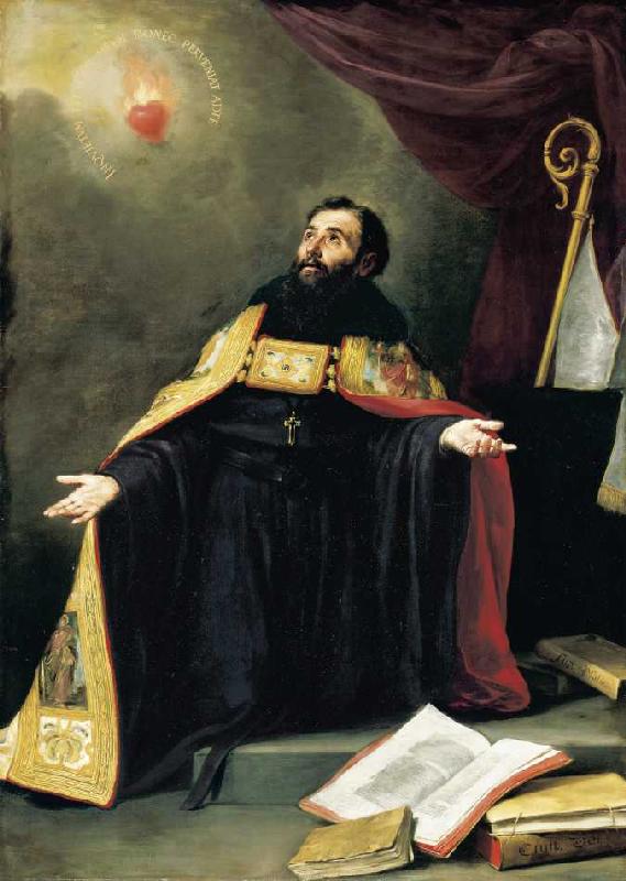 Der Heilige Augustinus in Ekstase. à Bartolomé Esteban Perez Murillo