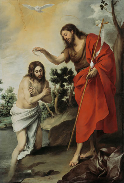 The Baptism of Christ à Bartolomé Esteban Perez Murillo