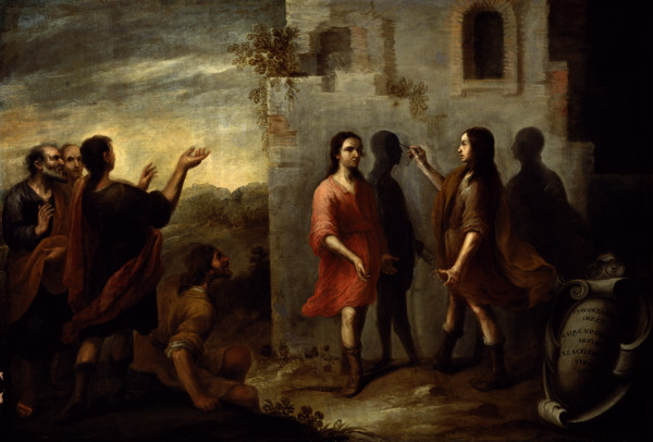 Invention of Painting / Murillo / c.1660 à Bartolomé Esteban Perez Murillo