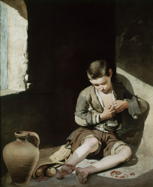 Murillo, Beggar Boy (Flea Catcher) à Bartolomé Esteban Perez Murillo