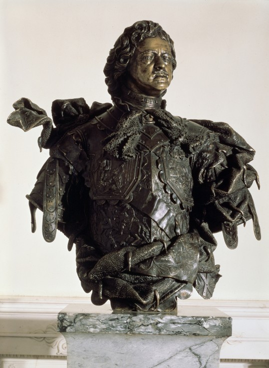 Portrait Bust of Emperor Peter the Great à Bartolomeo Carlo Rastrelli