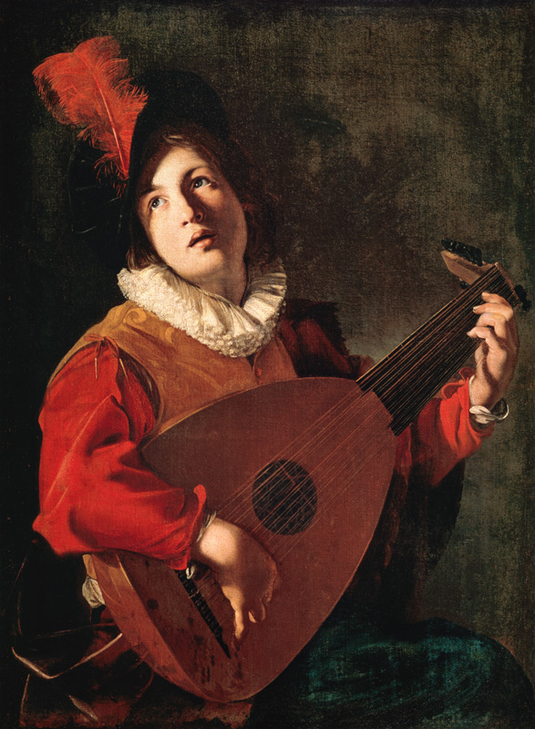 The Lute player à Bartolomeo Manfredi