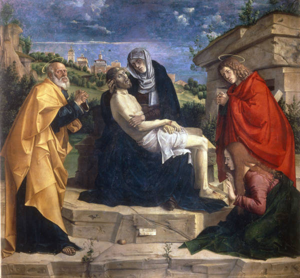 B.Montagna / Pieta / Saints à Bartolomeo Montagna