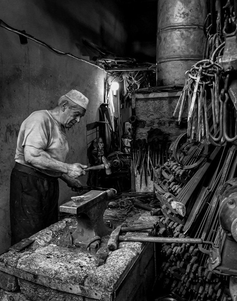 Traditional blacksmith à Bashar Alsofey
