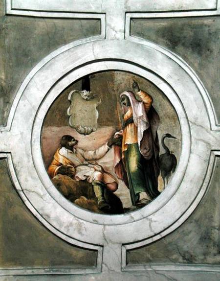 Representation of one of the Virtues, from the ceiling of the Grimani Chapel à Battista Franco
