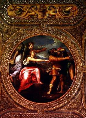 Allegory of Speed, Toil and Exercise, from the ceiling of the library