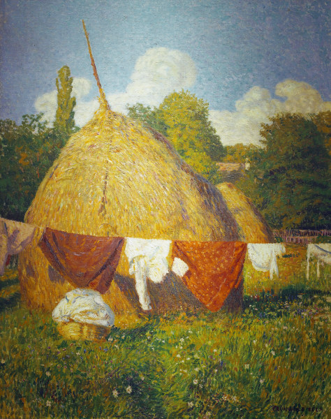 Waeschetrocknen, 1903. à  Bela Ivanyi Gruenwald