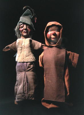 Puppets (wood & textile) à Ecole Belge