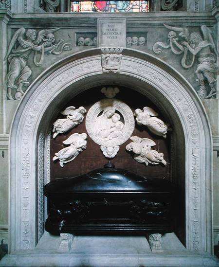 Tomb of Filippo Strozzi (1428-91) in the Strozzi Chapel à Benedetto  da Maiano