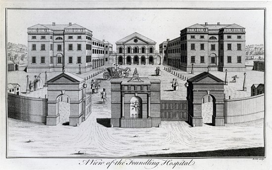 A View of the Foundling Hospital à Benjamin Cole