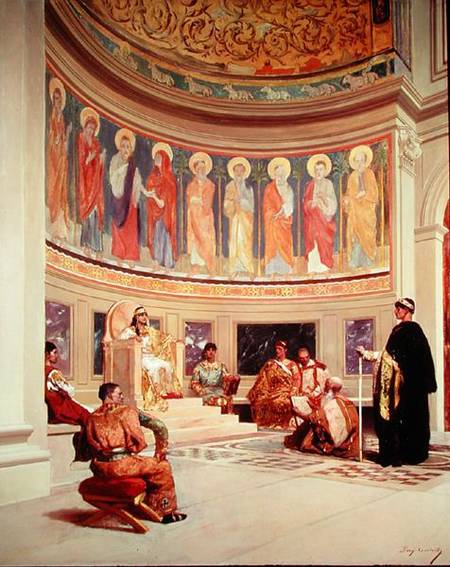 St John Chrysostom (c.347-407) exiled by Empress Eudoxia (d.404) à Benjamin Constant