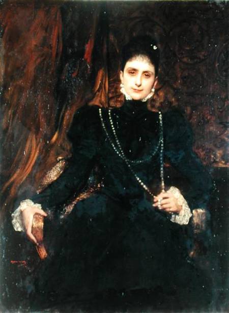 Portrait of Mme M.S. Derviz à Benjamin Constant