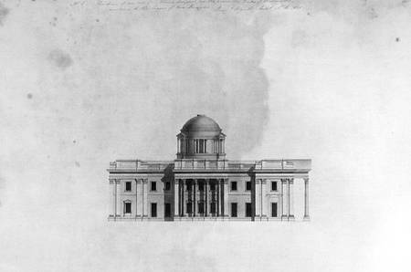 Elevation of Side Front of a house, 1815 à Benjamin Dean Wyatt