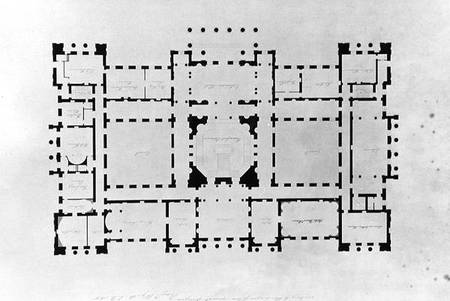 Plan of the principal floor à Benjamin Dean Wyatt
