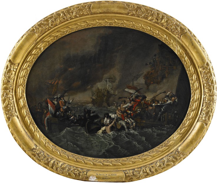 The Battle of La Hogue à Benjamin West