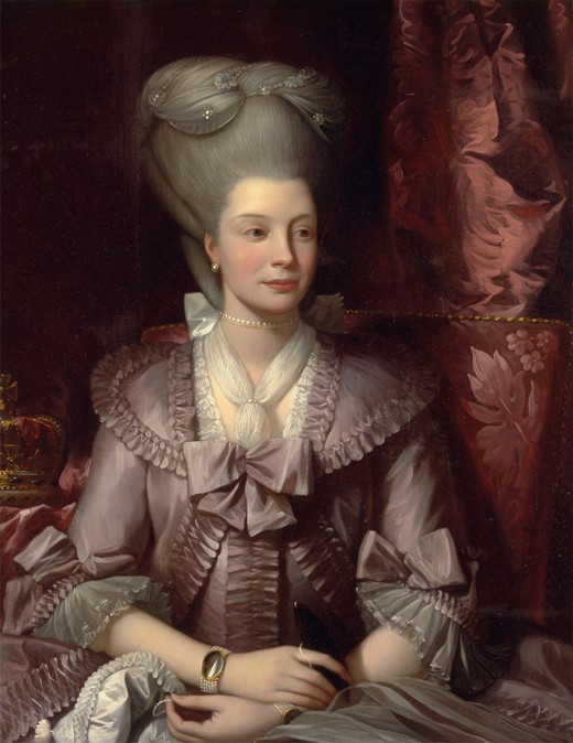 Queen Charlotte of the United Kingdom (1744-1818) à Benjamin West