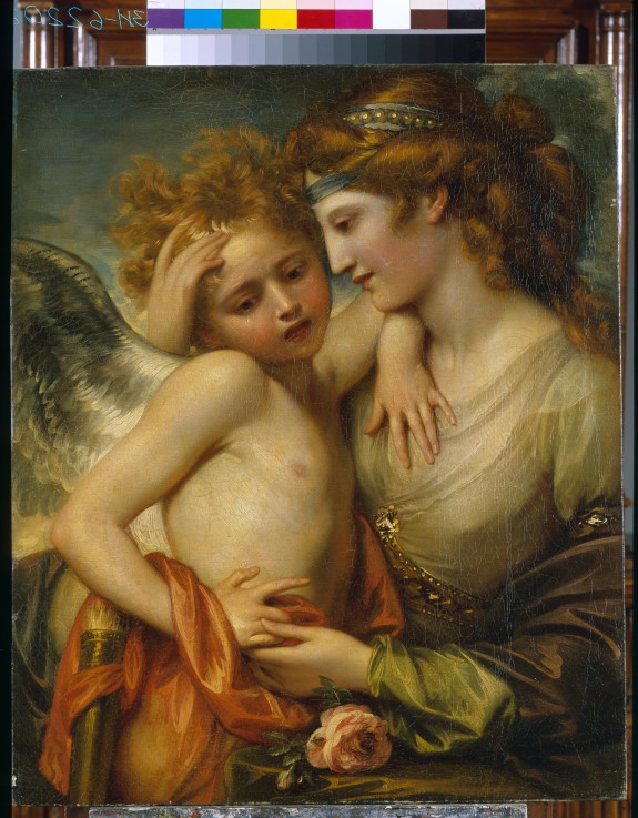 Venus Consoling Cupid Stung by a Bee à Benjamin West